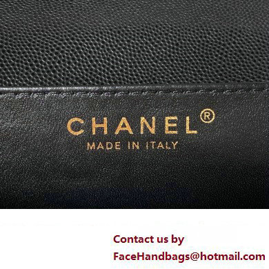 Chanel Grained Calfskin  &  Gold-Tone Metal Chain Flap Bag AS4431 Black 2023